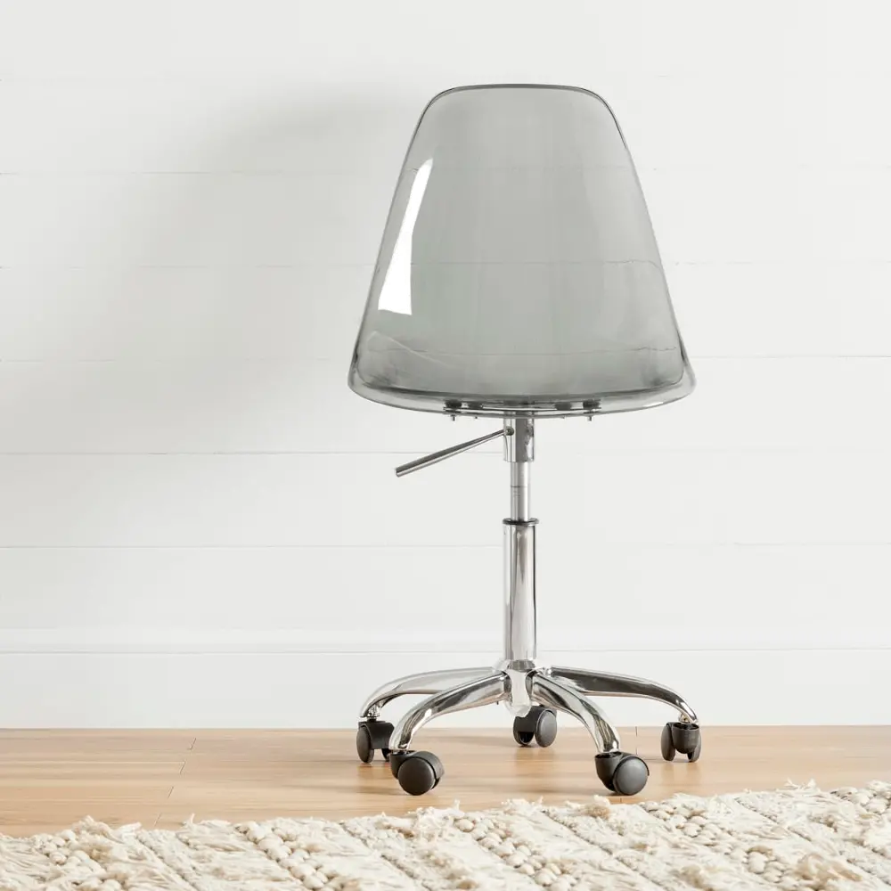 13433 Annexe Acrylic Gray Office Chair - South Shore-1