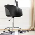 100411 Flam Black Swivel Office Chair - South Shore