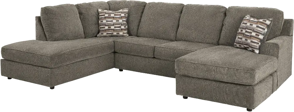 O'Pharrell Putty Brown 2 Piece Sectional-1
