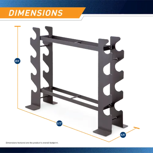 Compact discount dumbell rack