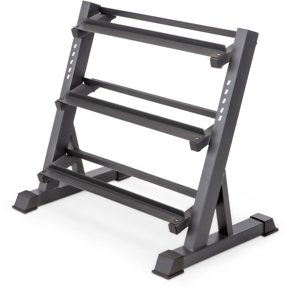 Marcy 3-Tier Black Dumbbell Rack