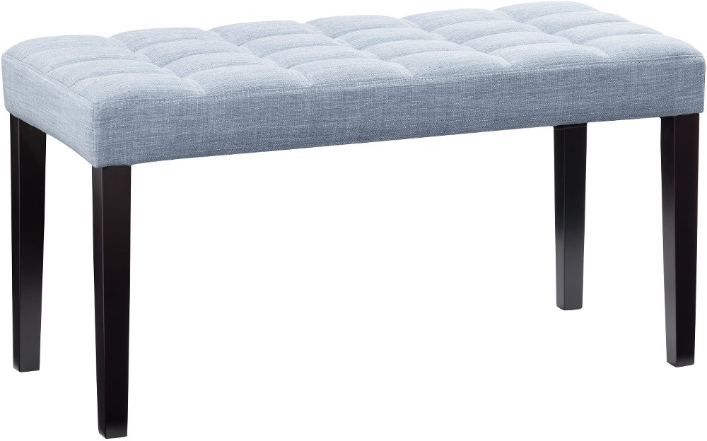 California Light Blue Tufted Bench