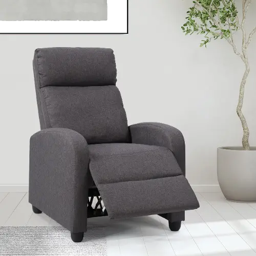 Dark gray best sale recliner chair