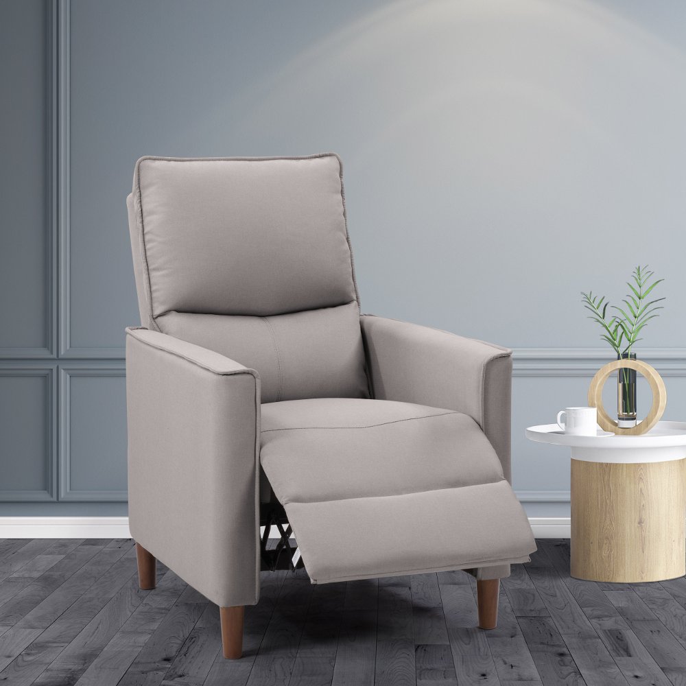 Photos - Chair CorLiving Alder Light Gray Manual Recliner LRB-551-R 