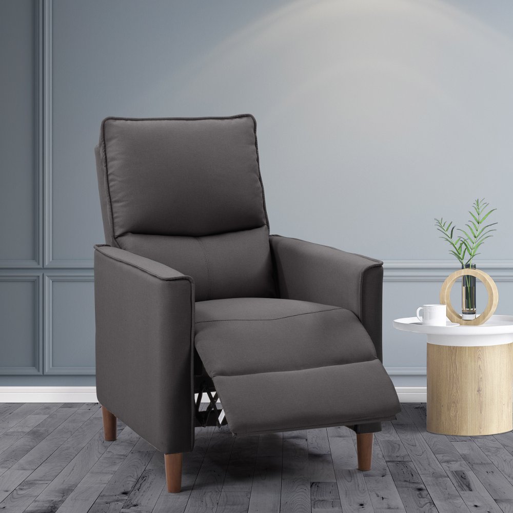 Alder Dark Gray Manual Recliner