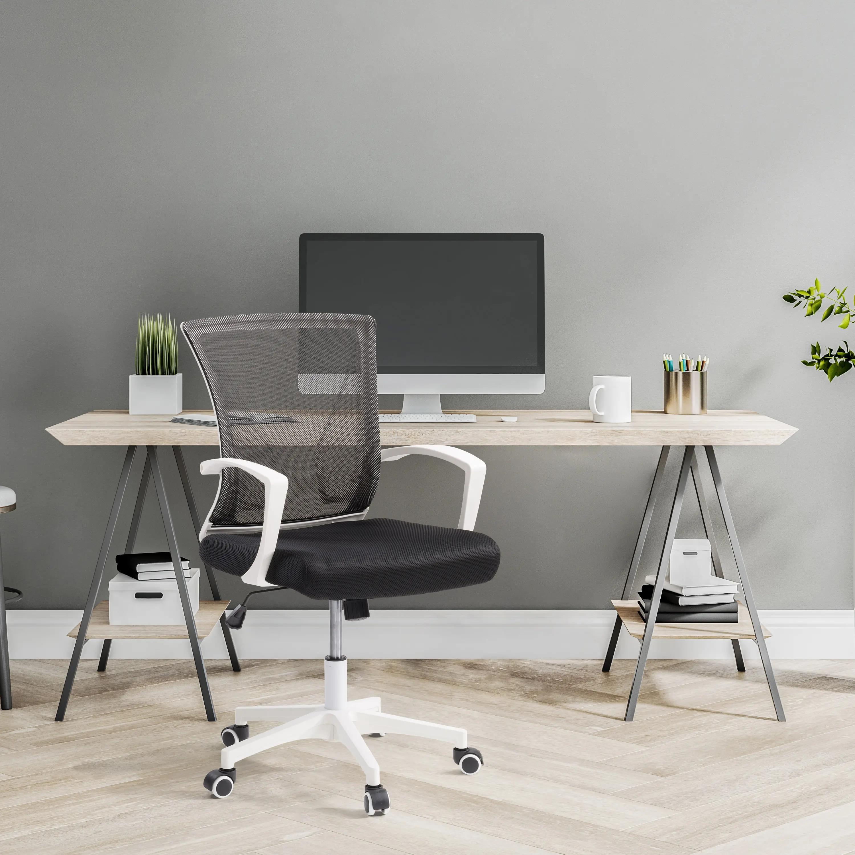 Workspace Ergonomic Black Mesh Back Office Chair