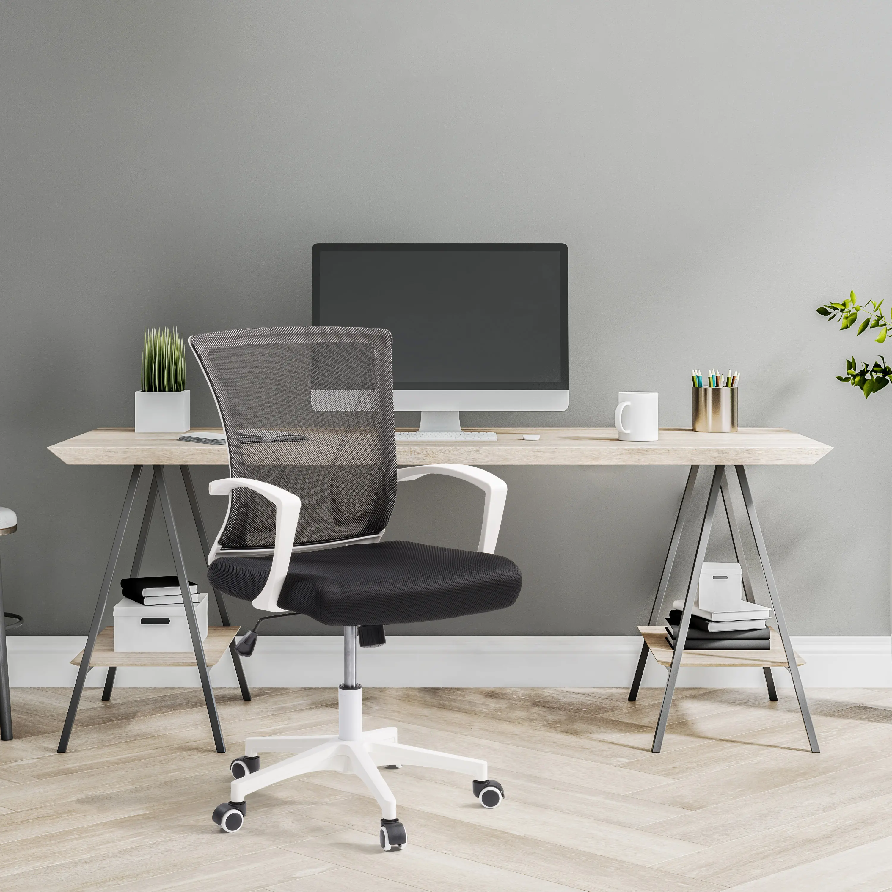 Workspace Ergonomic Black Mesh Office Chair