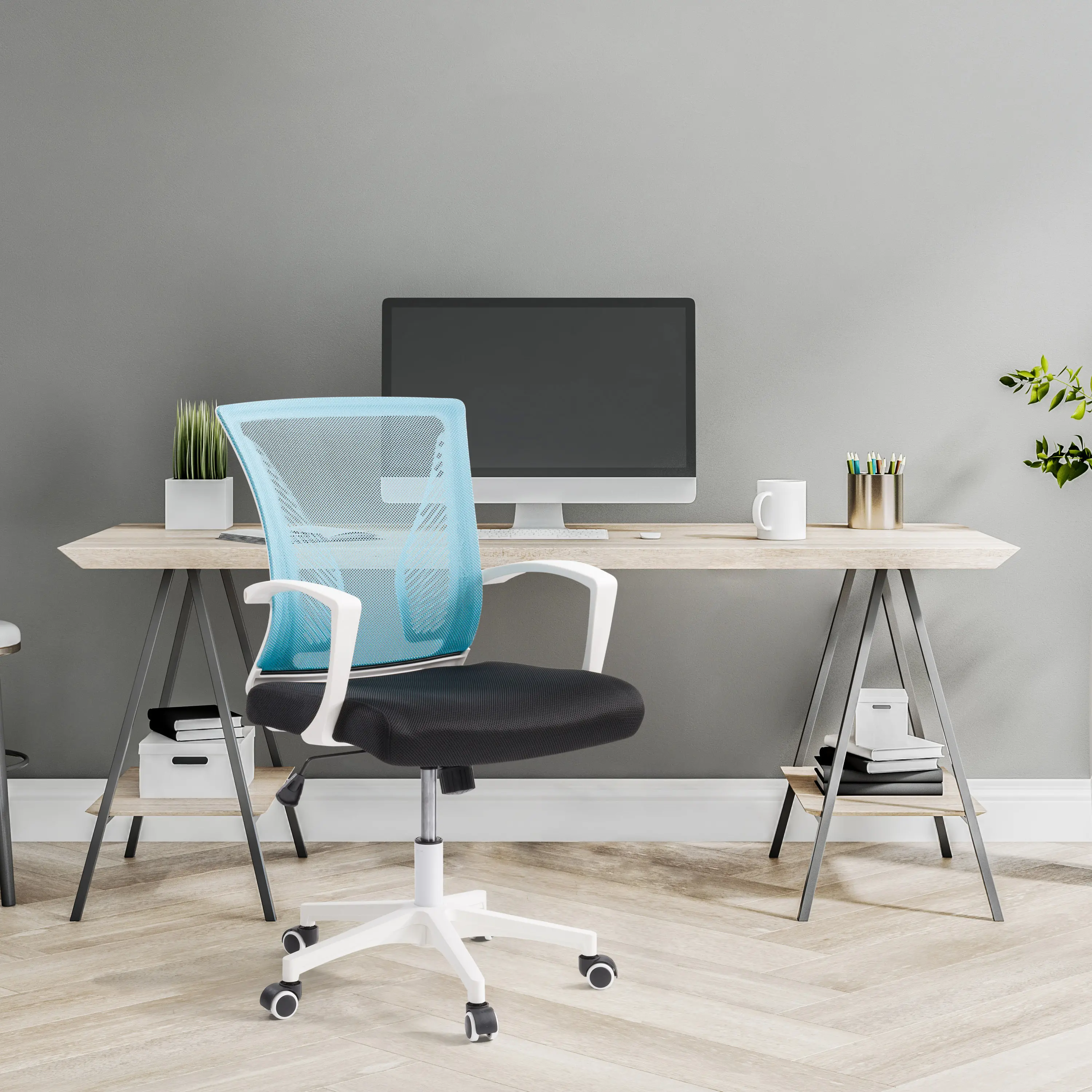 Workspace Ergonomic Teal Mesh Back Office Chair