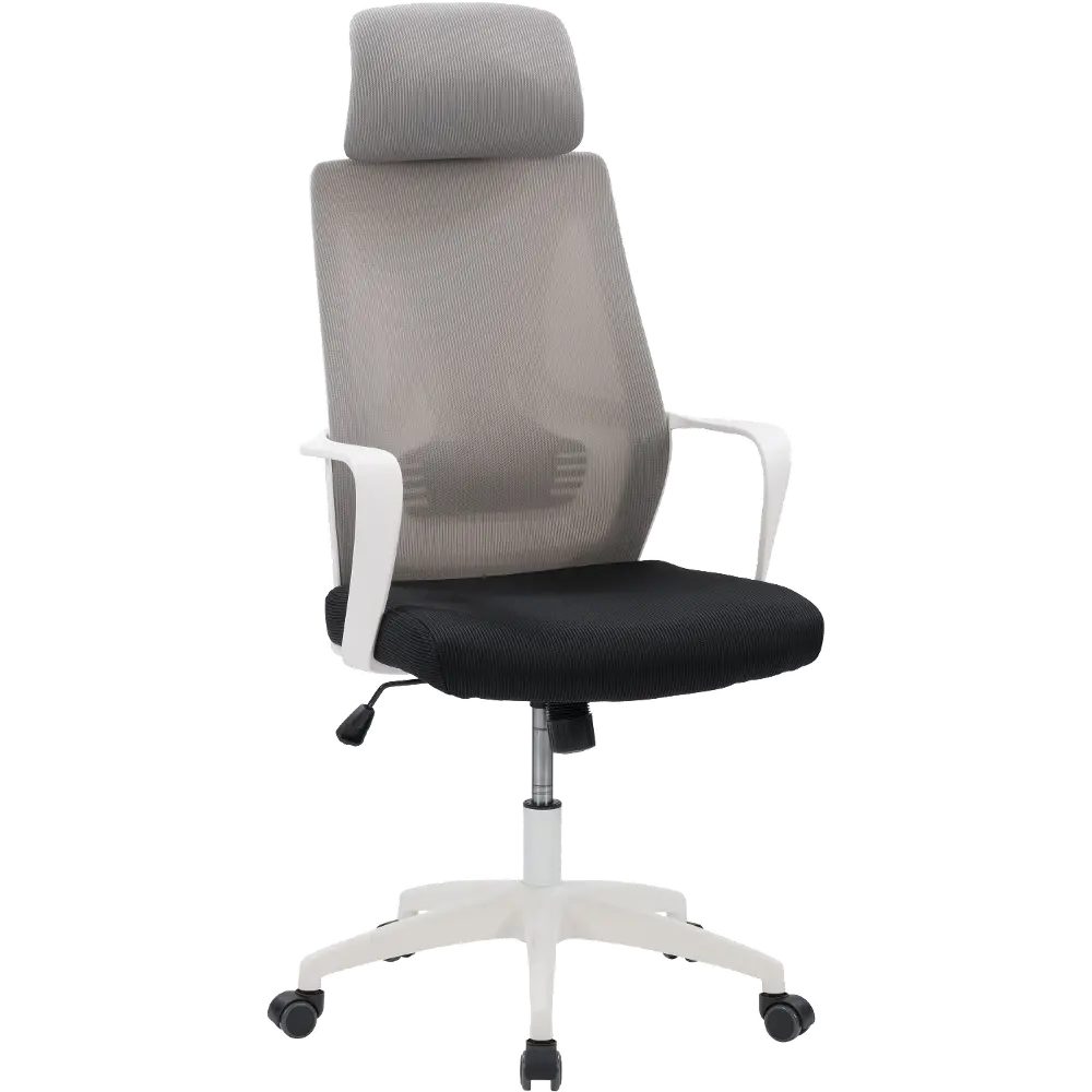 Workspace Gray and Black Mesh Office Chair-1