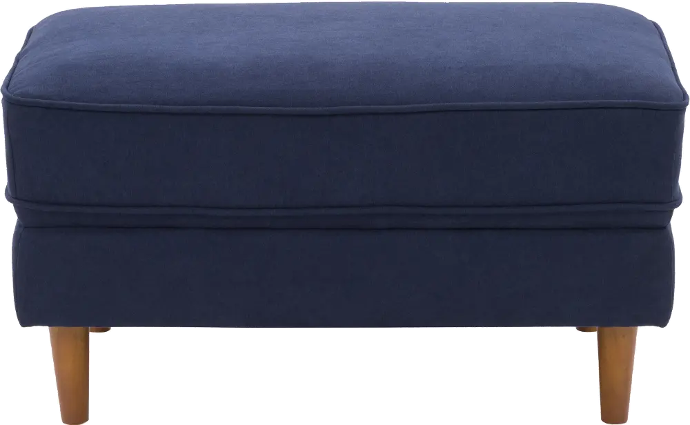 Mulberry Navy Upholstered Ottoman-1
