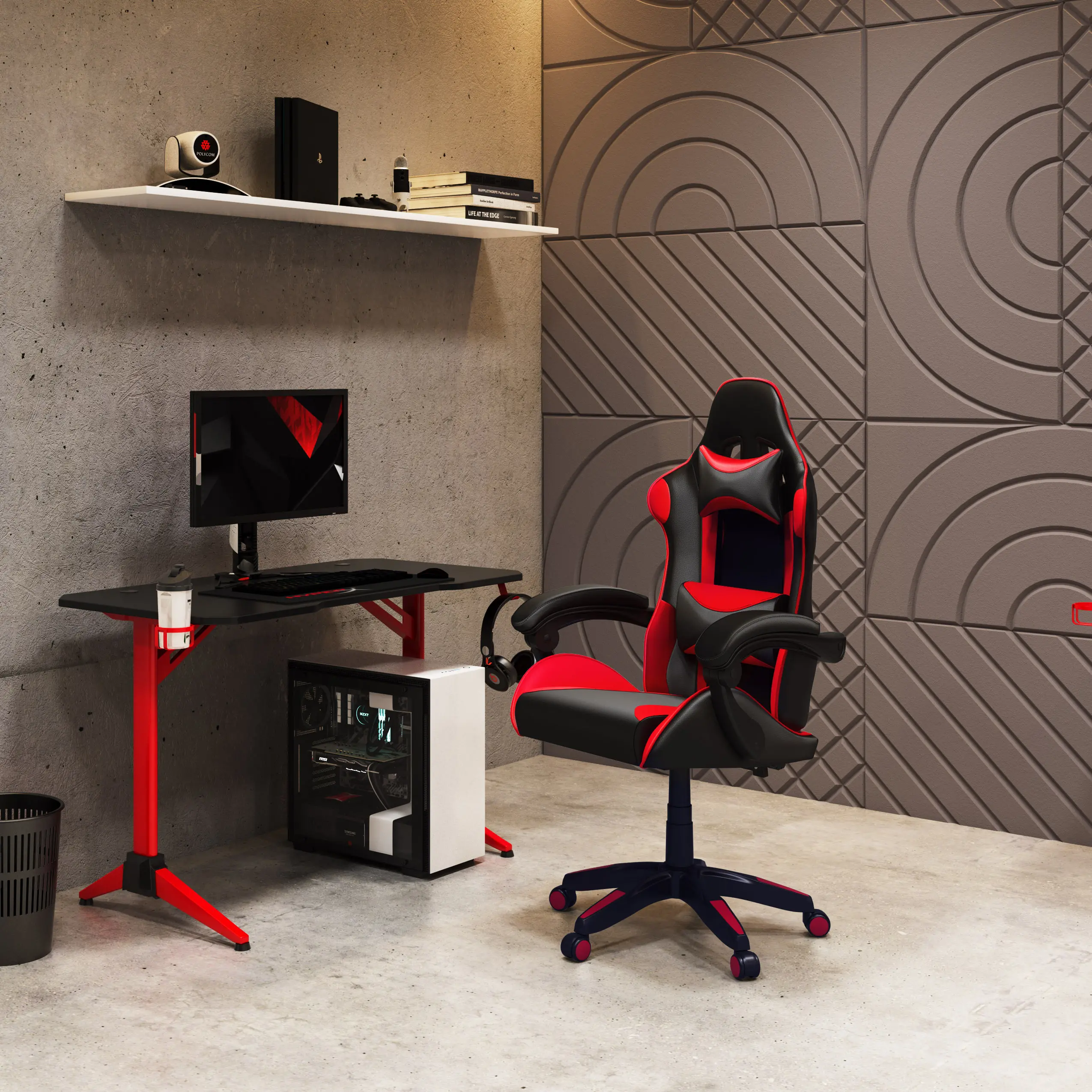 Ravagers Black and Red Gaming Chair