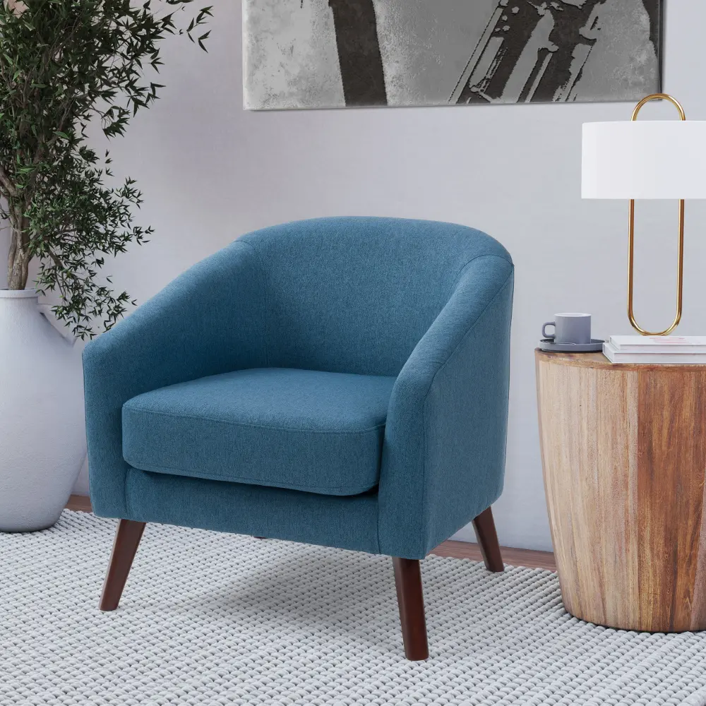Elwood Blue Modern Tub Chair-1