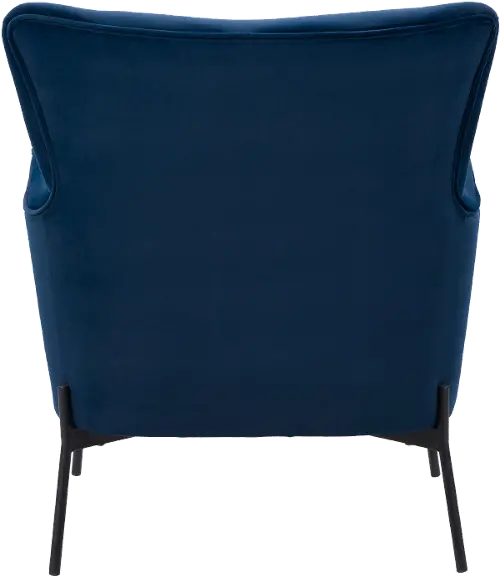 Blue wingback best sale accent chair