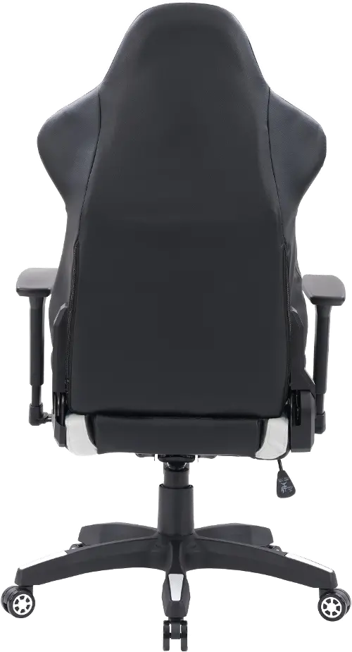 Theory White Gaming Chair With Black Trim