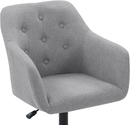 Grey button office discount chair