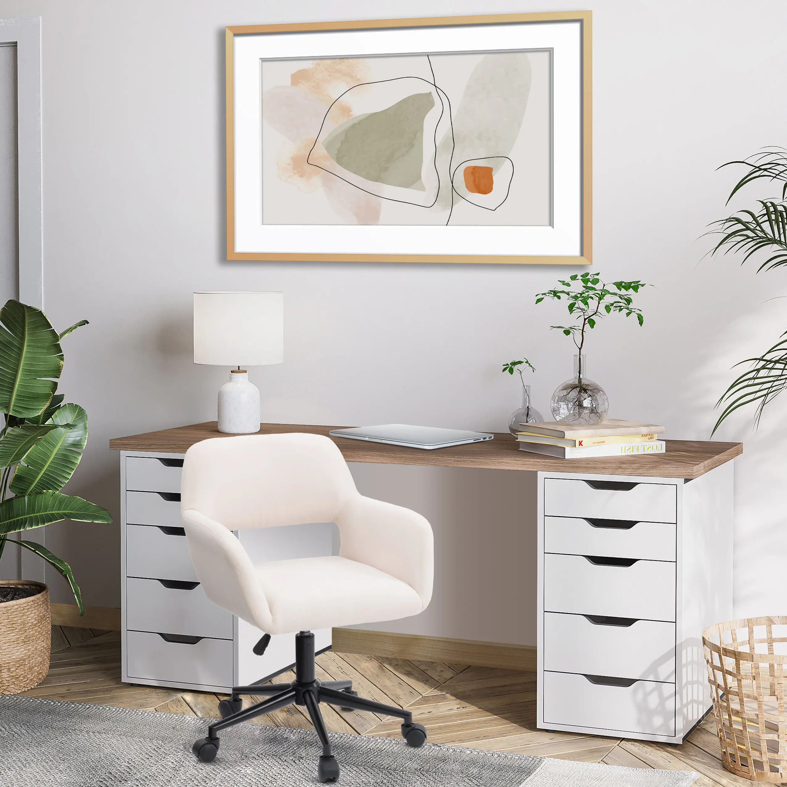 Marlowe Off-White Task Chair