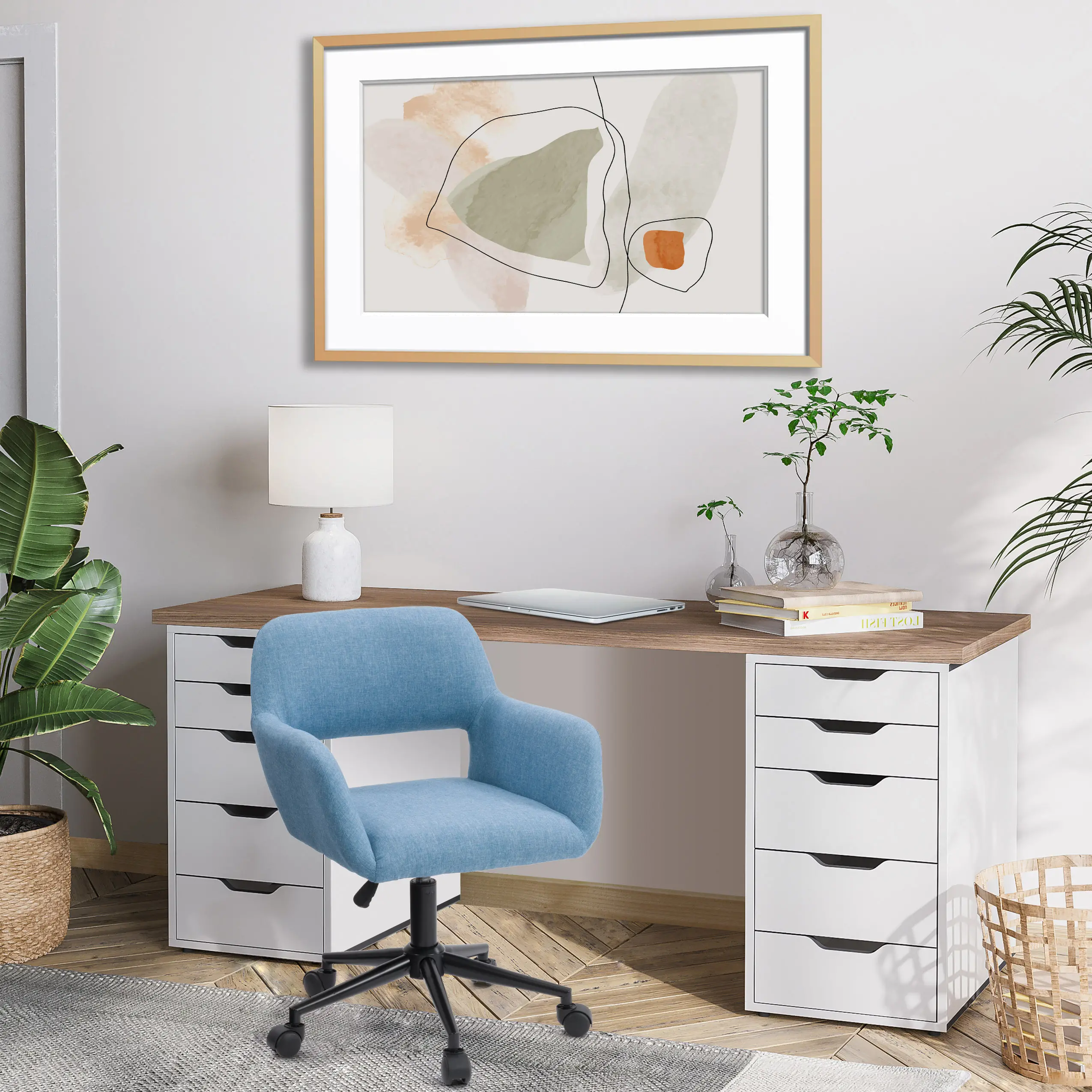 Marlowe Blue Task Chair