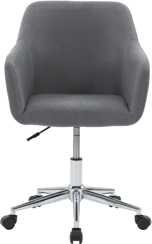 Grey and outlet chrome office chair