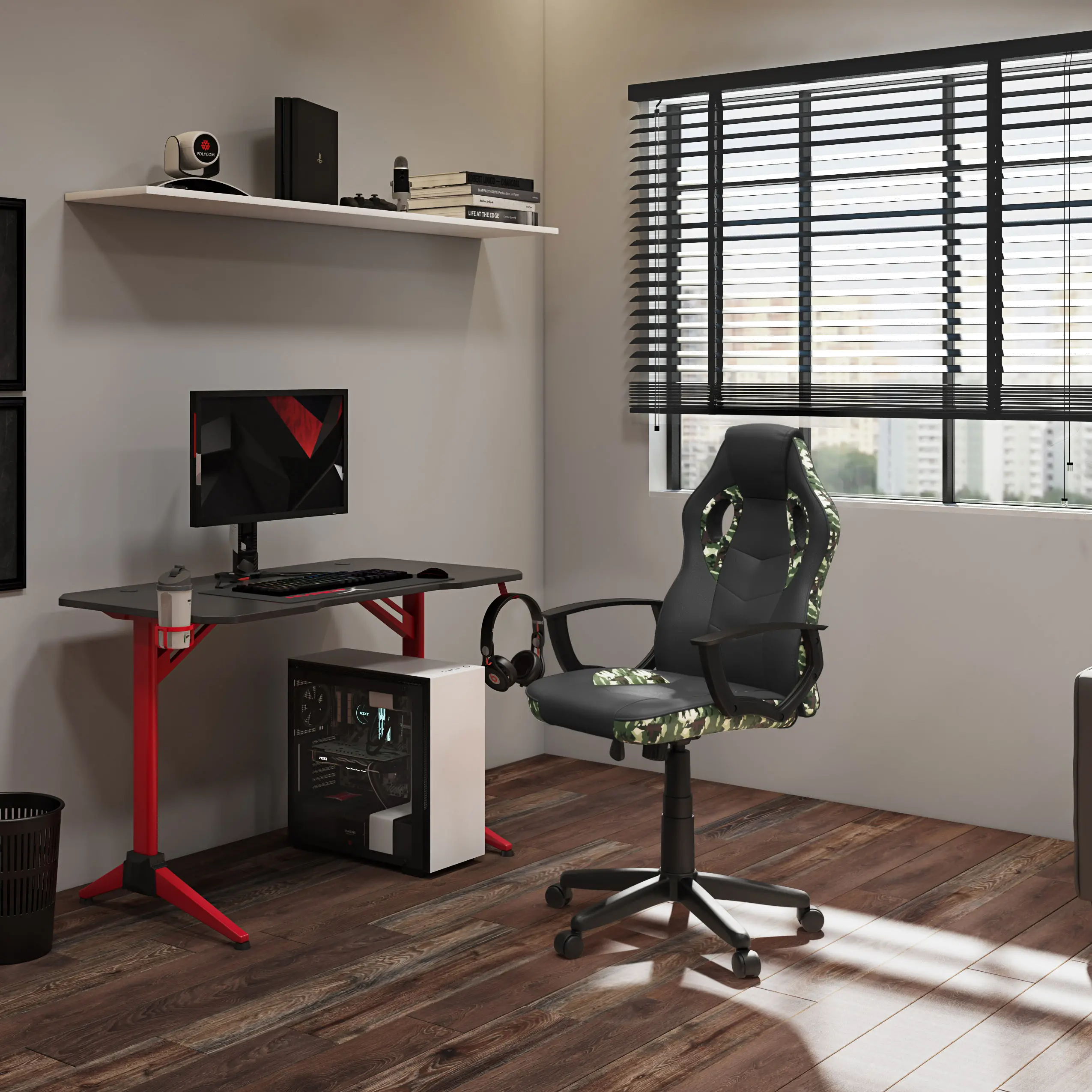 Mad Dog Black and Camo Gaming Chair