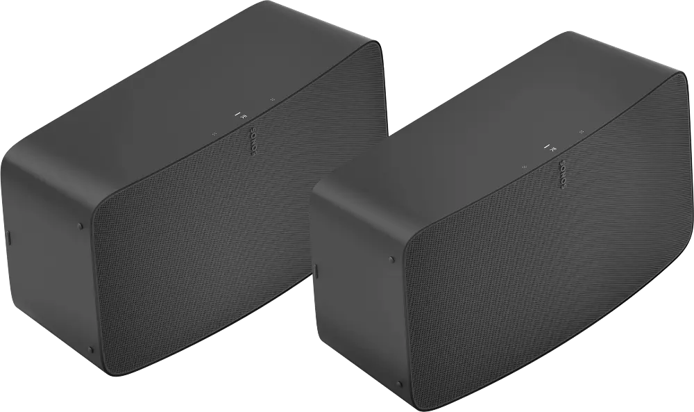 KIT-2-FIVES/BLACK Sonos Five Wireless Smart Speaker - Pair, Black-1