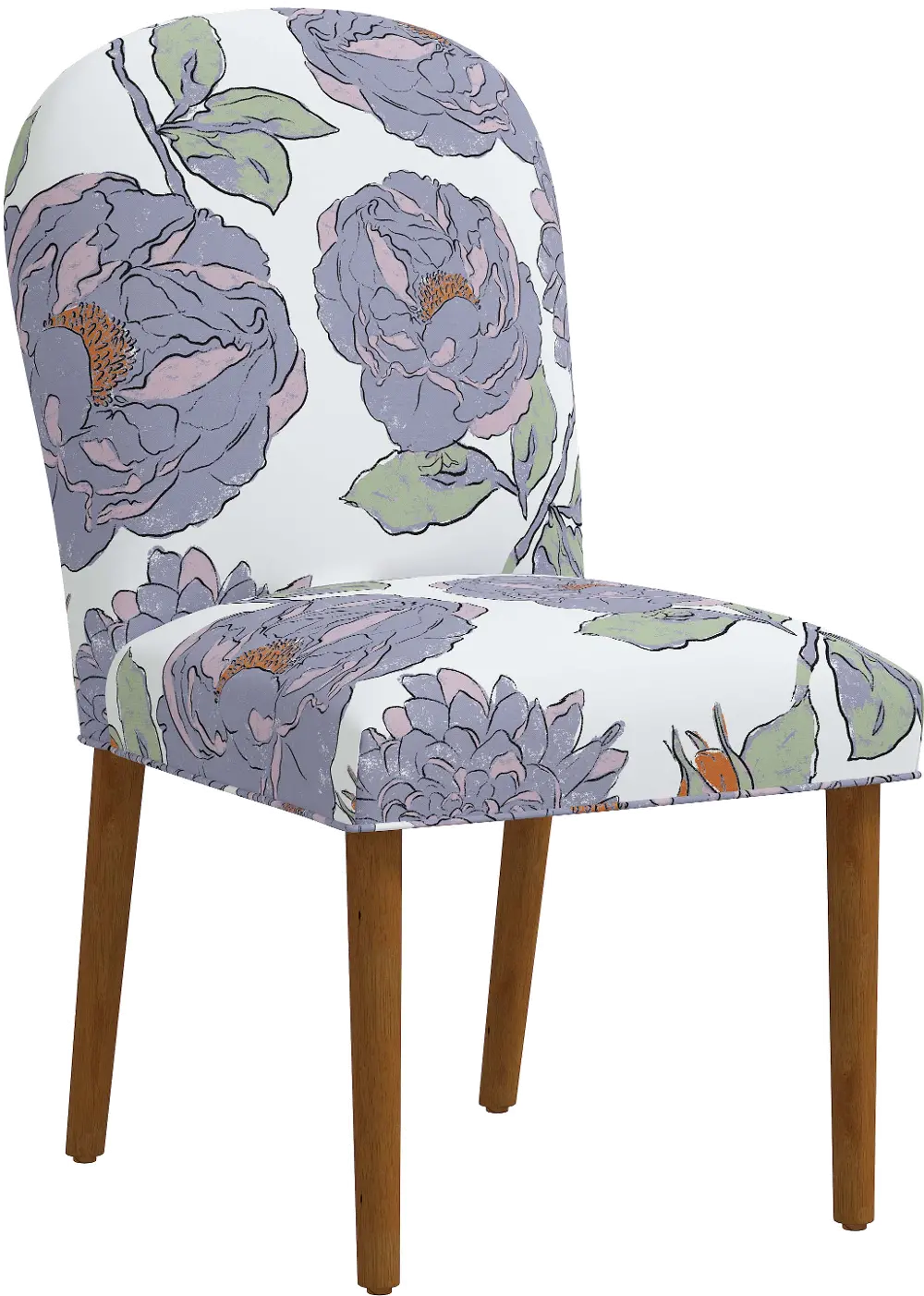 59-6ALPRWOGA Dillan Periwinkle Floral Dining Chair - Skyline Furniture-1