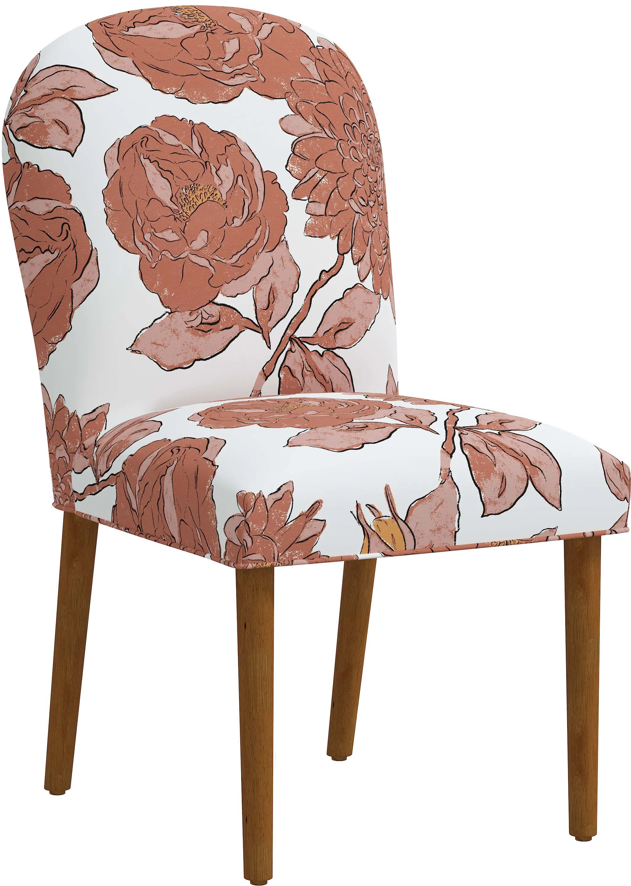 Dillan Pink Floral Dining Chair - Skyline Furniture