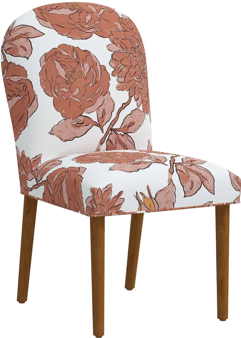 59-6ALPKOGA Dillan Pink Floral Dining Chair - Skyline Furniture-1