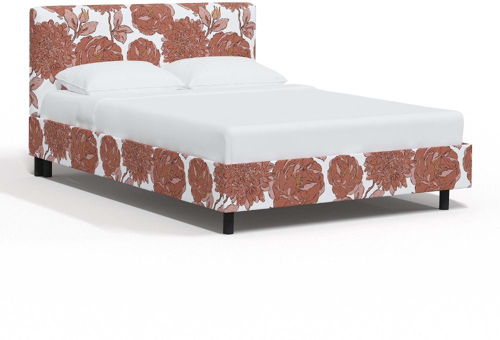 Brianna Pink Floral Twin Platform Bed - Skyline Furniture