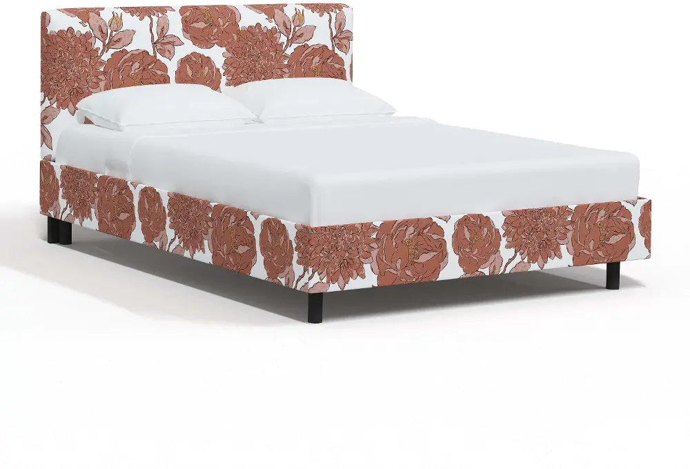 750PBDALPKOGA Brianna Pink Floral Twin Platform Bed - Skyline Furniture-1
