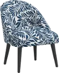 62-1GRVNNVYOGA Connie Navy Vine Print Accent Chair - Skyline Furniture