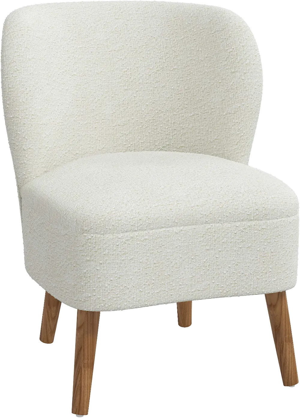 22-1MLNSNW Chrissy Boucle Ivory Accent Chair - Skyline Furniture-1