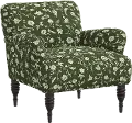 9505RBNFLOLVOGA Eliza Olive Green Floral Accent Chair - Skyline Furniture