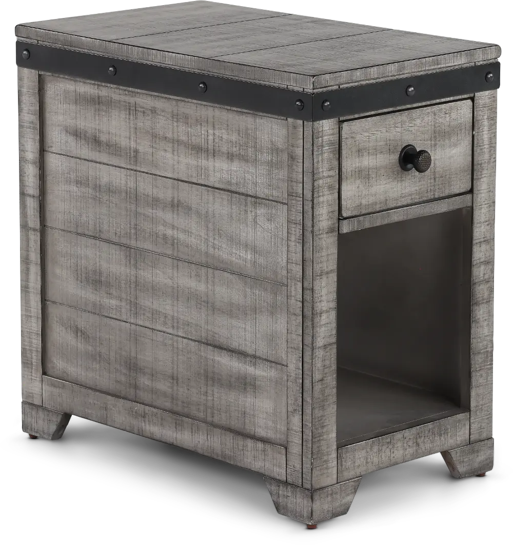 Avalon Alpine Gray Side Table-1