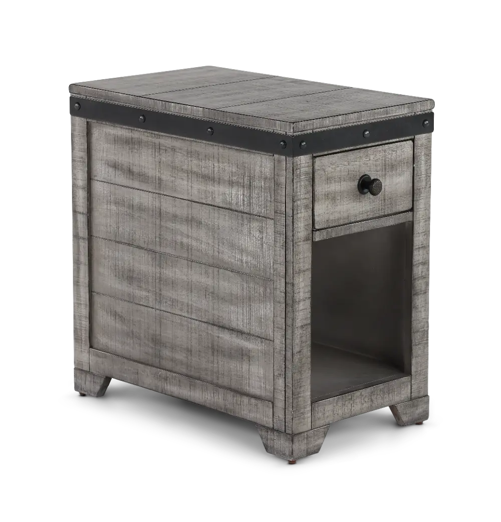 Avalon Alpine Gray Side Table-1