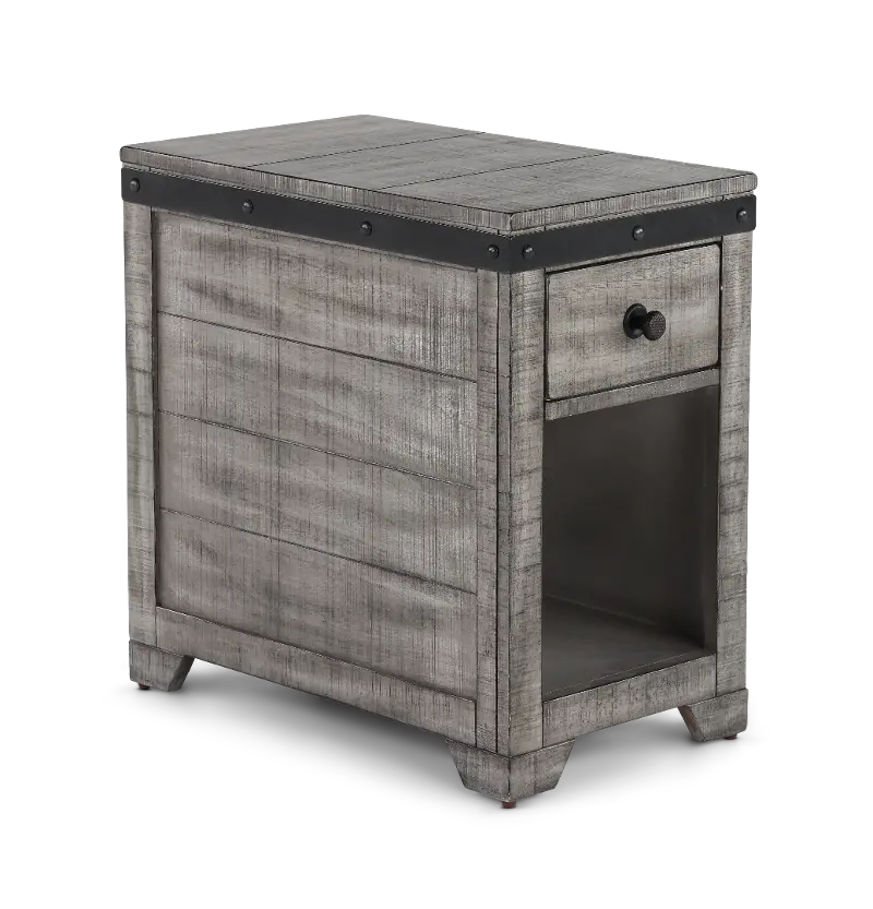 Avalon Gray Side Table