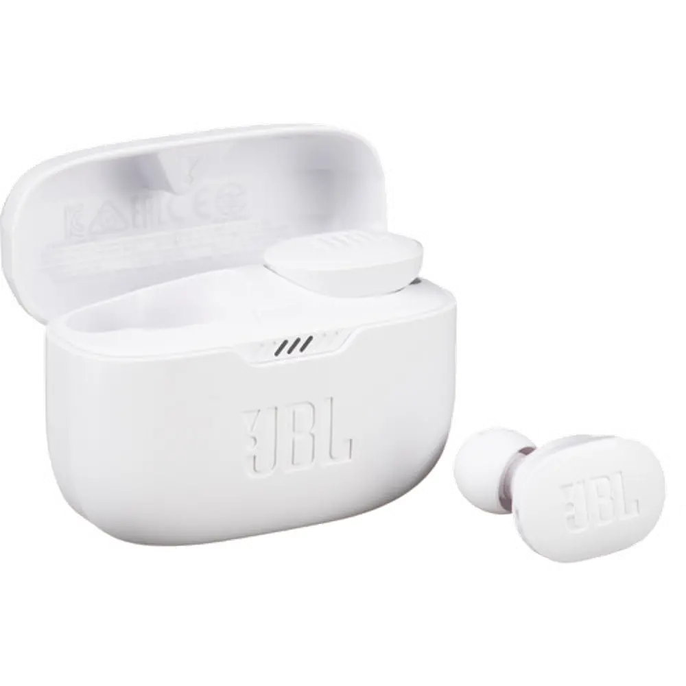 JBLT130NCTWSWAM JBL Tune 130NC Noise-Canceling True Wireless In-Ear Headphones - White-1