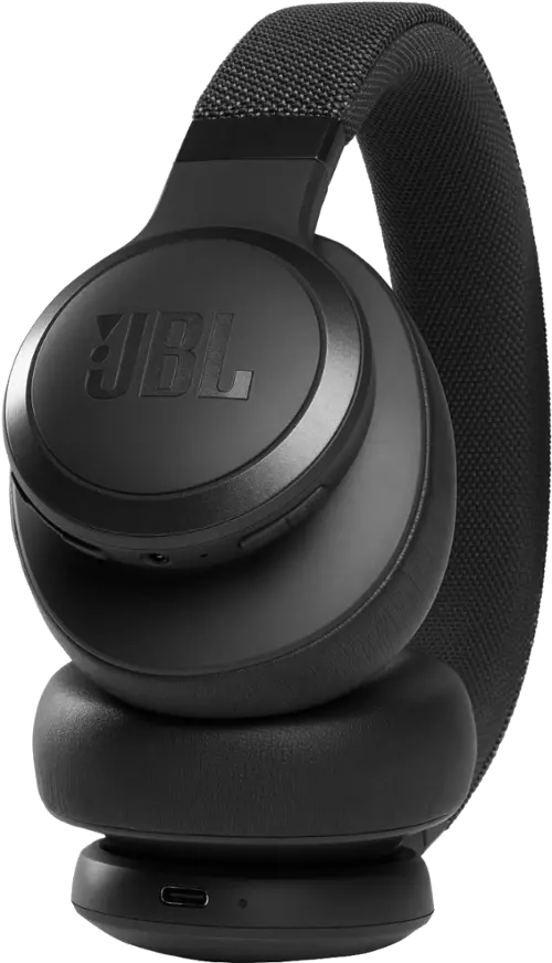 JBL Tune 660NC Wireless Noise Cancelling On-Ear Headphones - Black