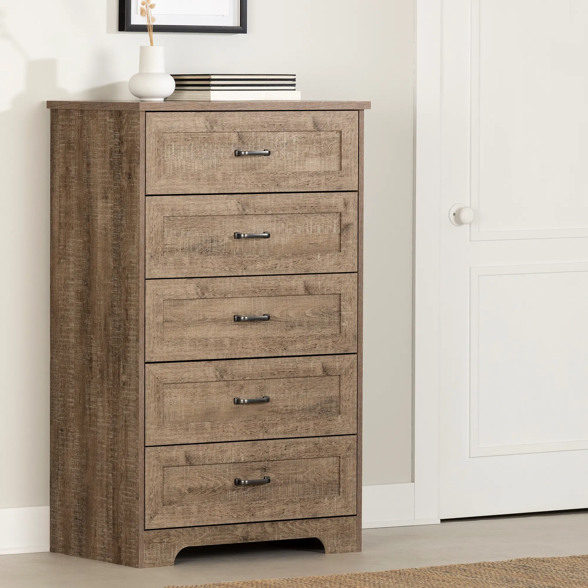 Prairie Brown 5-Drawer Chest - South Shore