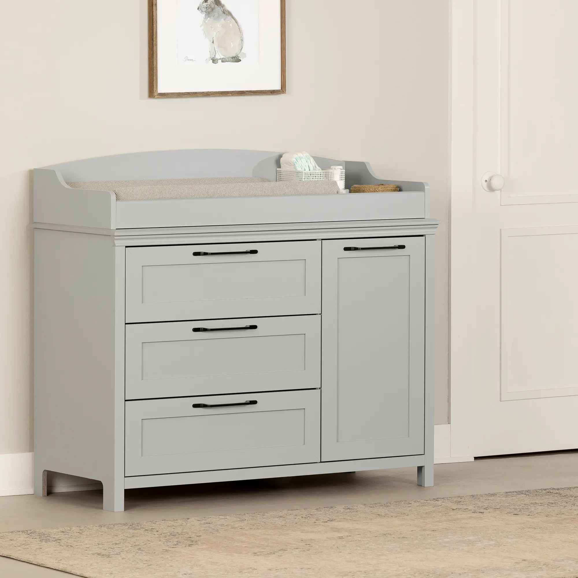 14110 Daisie Gray Changing Table - South Shore sku 14110