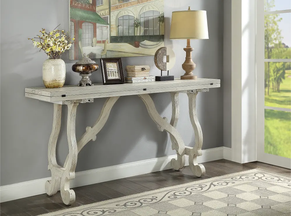 22523 Orchard Park White Fold Out Console-1