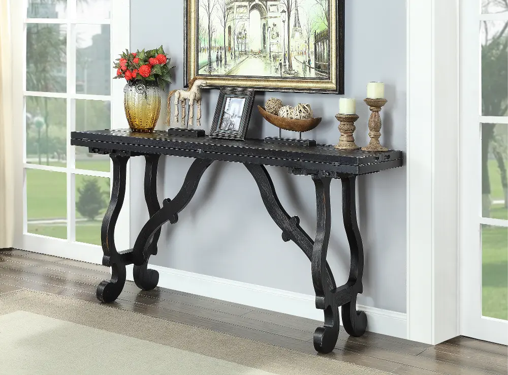 22524 Orchard Park Black Fold Out Console-1