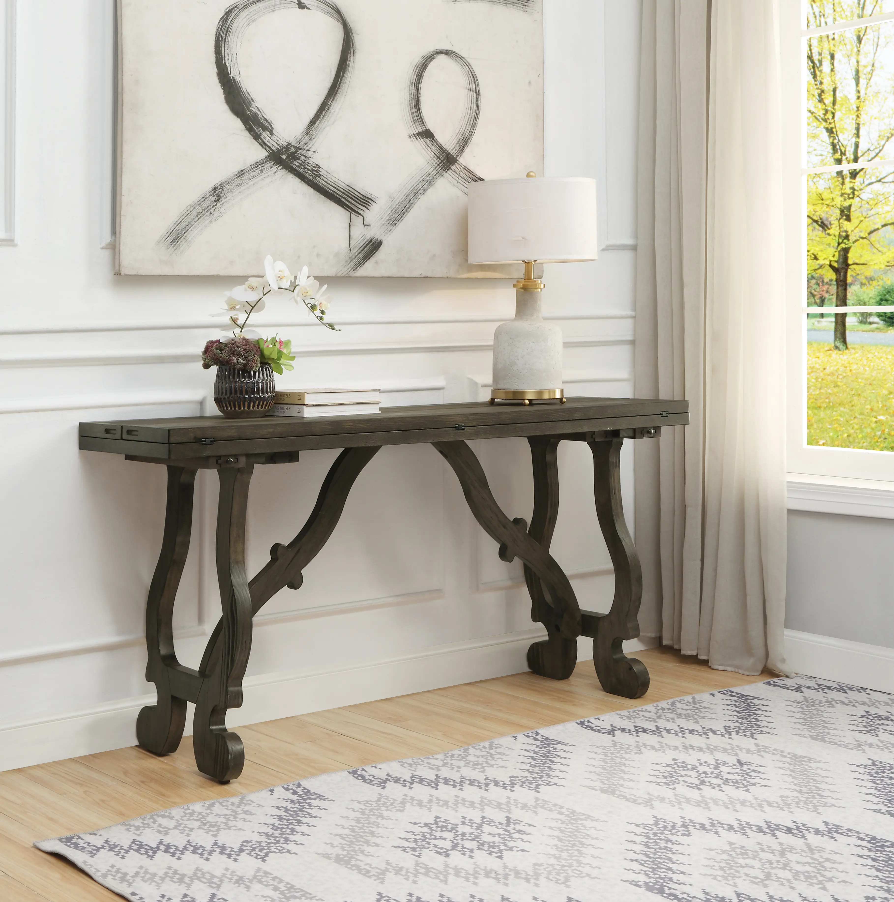 Orchard Park Brown Fold Out Console