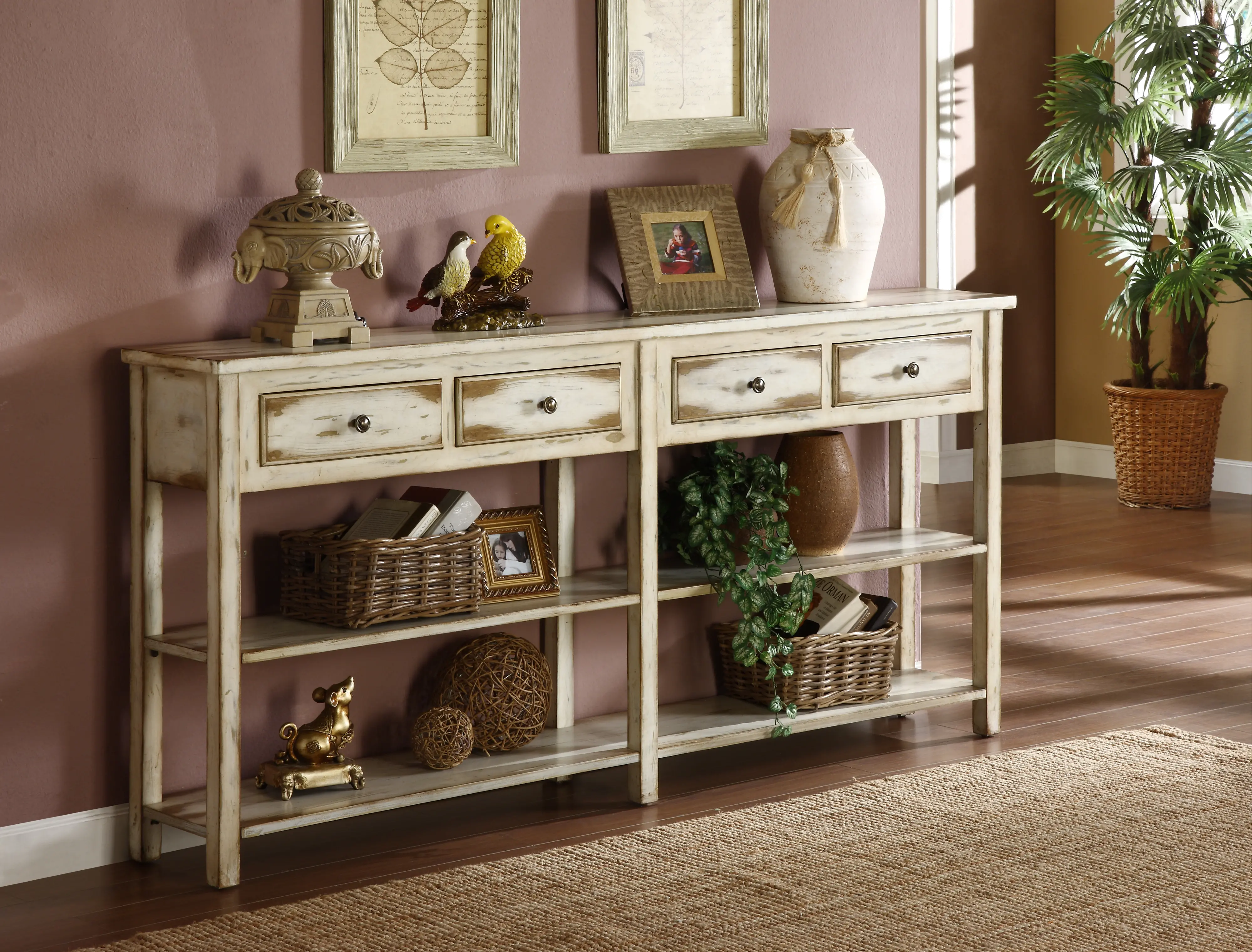 Ada Four Drawer Console Table