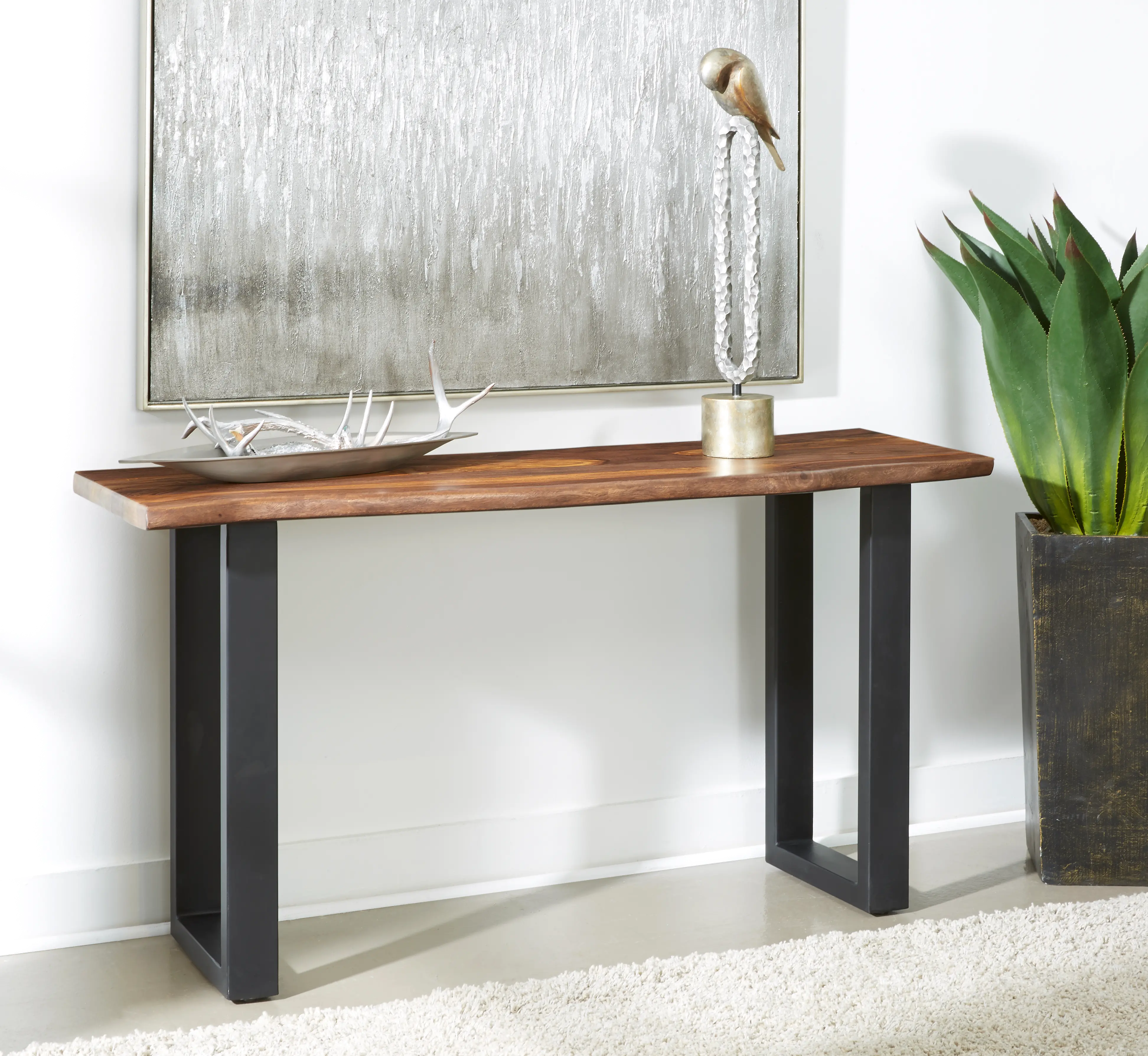 Photos - Other Furniture Coast to Coast Brownstone II Console Table 49528