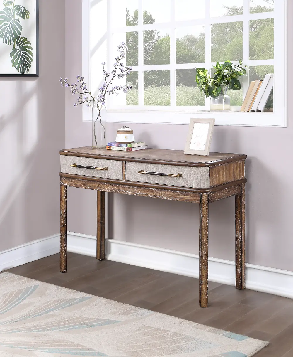 66128 Bradenton Two Drawer Console Table-1