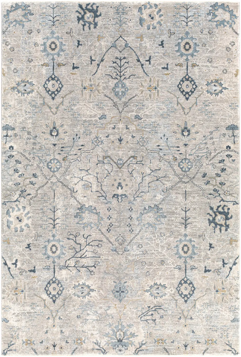 Brunswick 5 x 8 Beige and Dusty Sage Area Rug-1