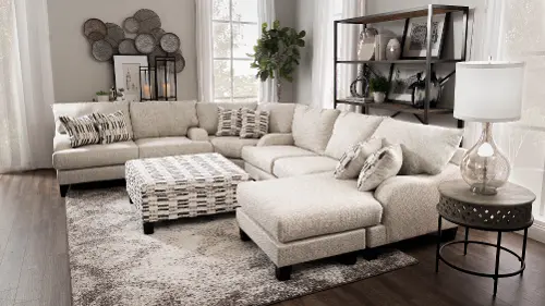 Laguna Off White 3 Piece Sectional RC Willey