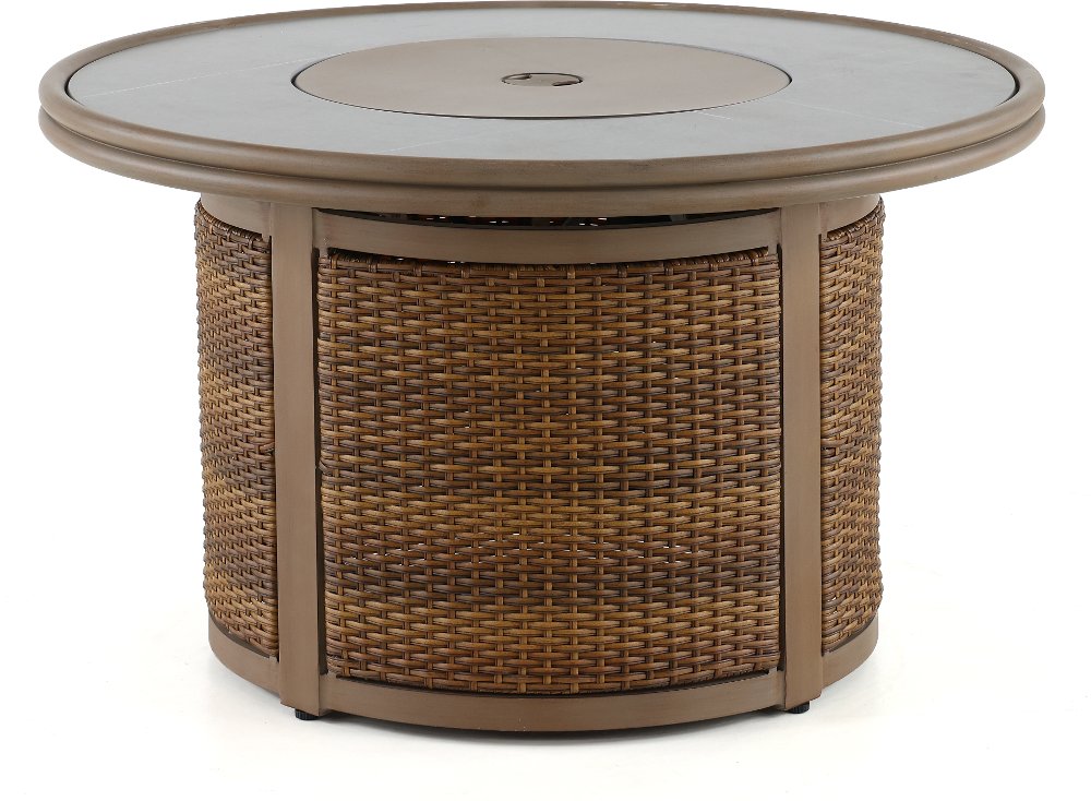 Drew & Jonathan Home Skyview  Brown Gas Fire Pit