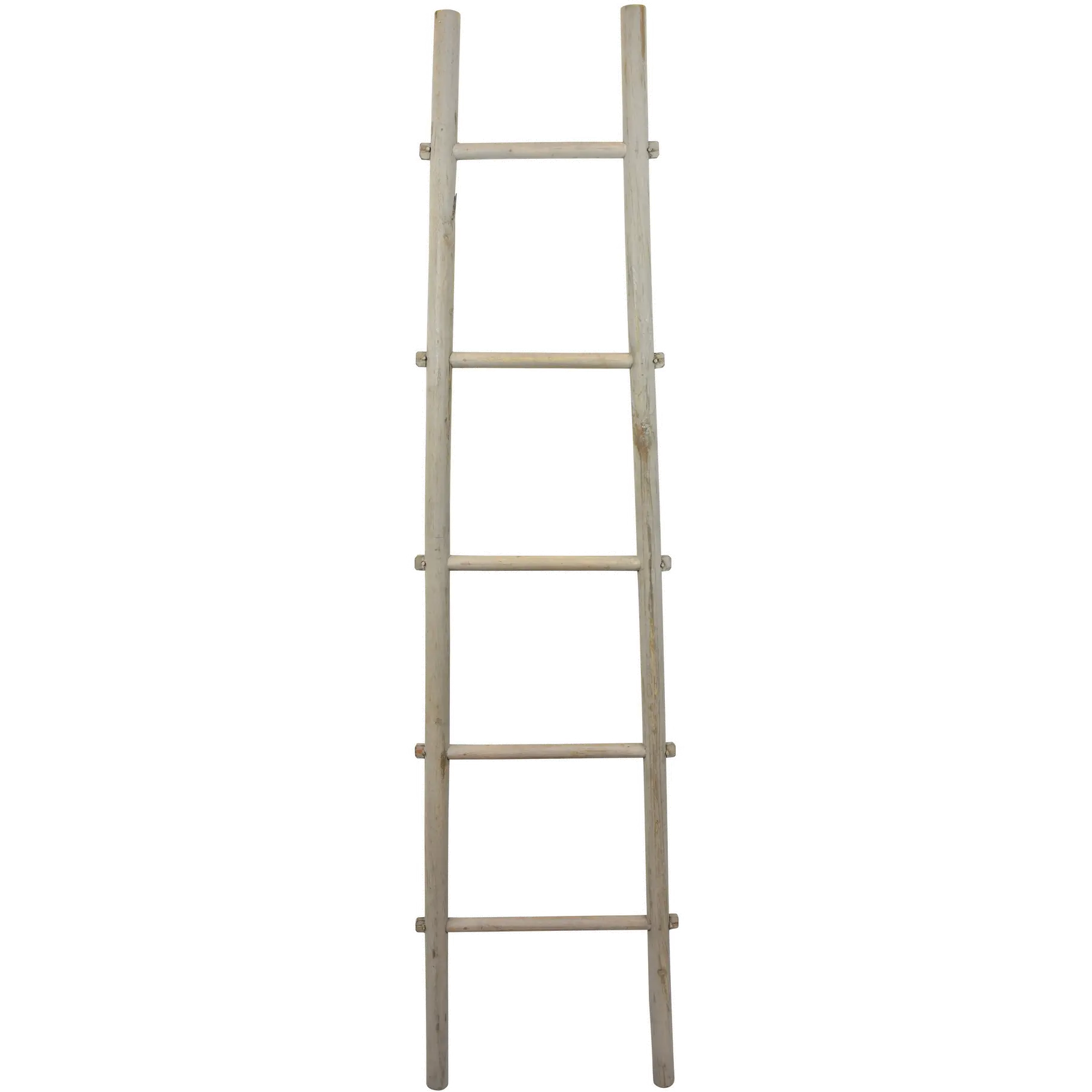 72 Inch Gray Decorative Ladder-1