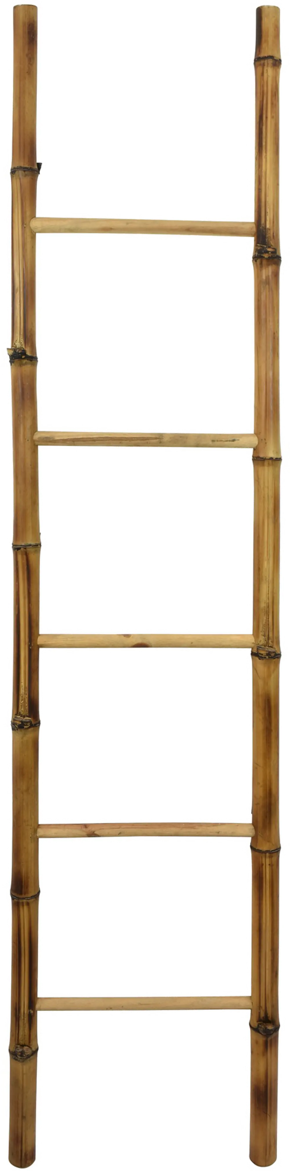 72 Inch Bamboo Brown Décor Ladder-1